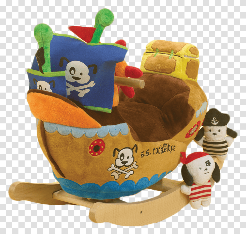 Ahoy Doggie Pirate Ship Rocker Toy, Birthday Cake, Food, Furniture, Robot Transparent Png