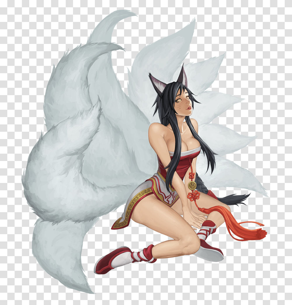 Ahri League Of Legends, Person, Human, Painting Transparent Png