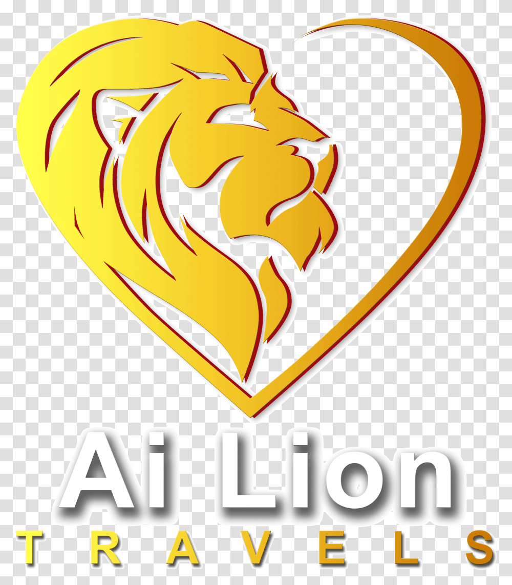 Ai Lion Travels Graphic Design, Logo, Trademark, Badge Transparent Png