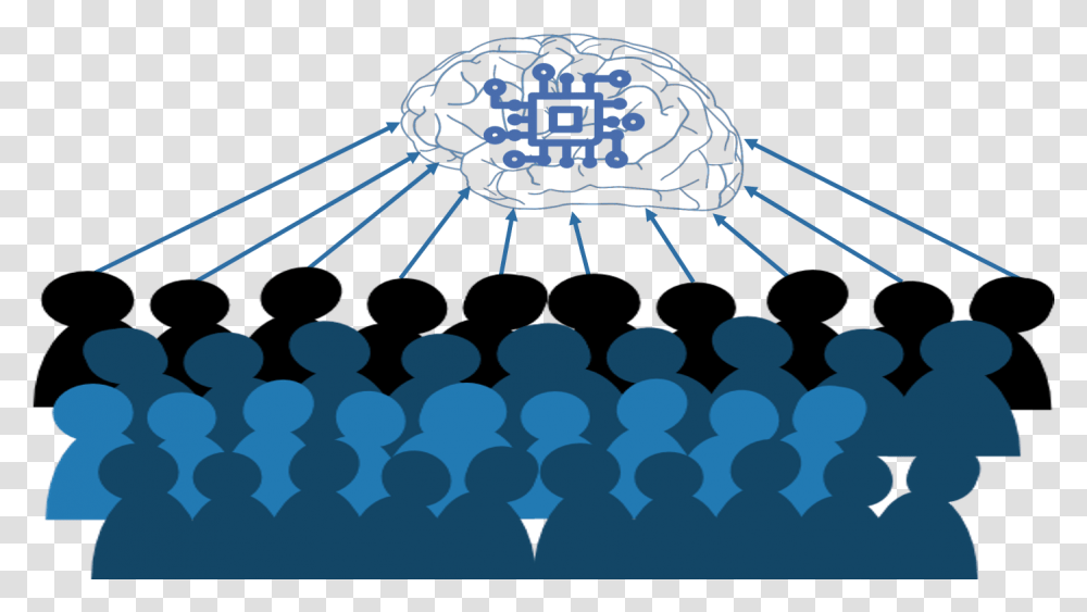Ai Platform With Human Like Intelligence Indiegogo Inference Icon, Crowd, Hand, Symbol, Text Transparent Png