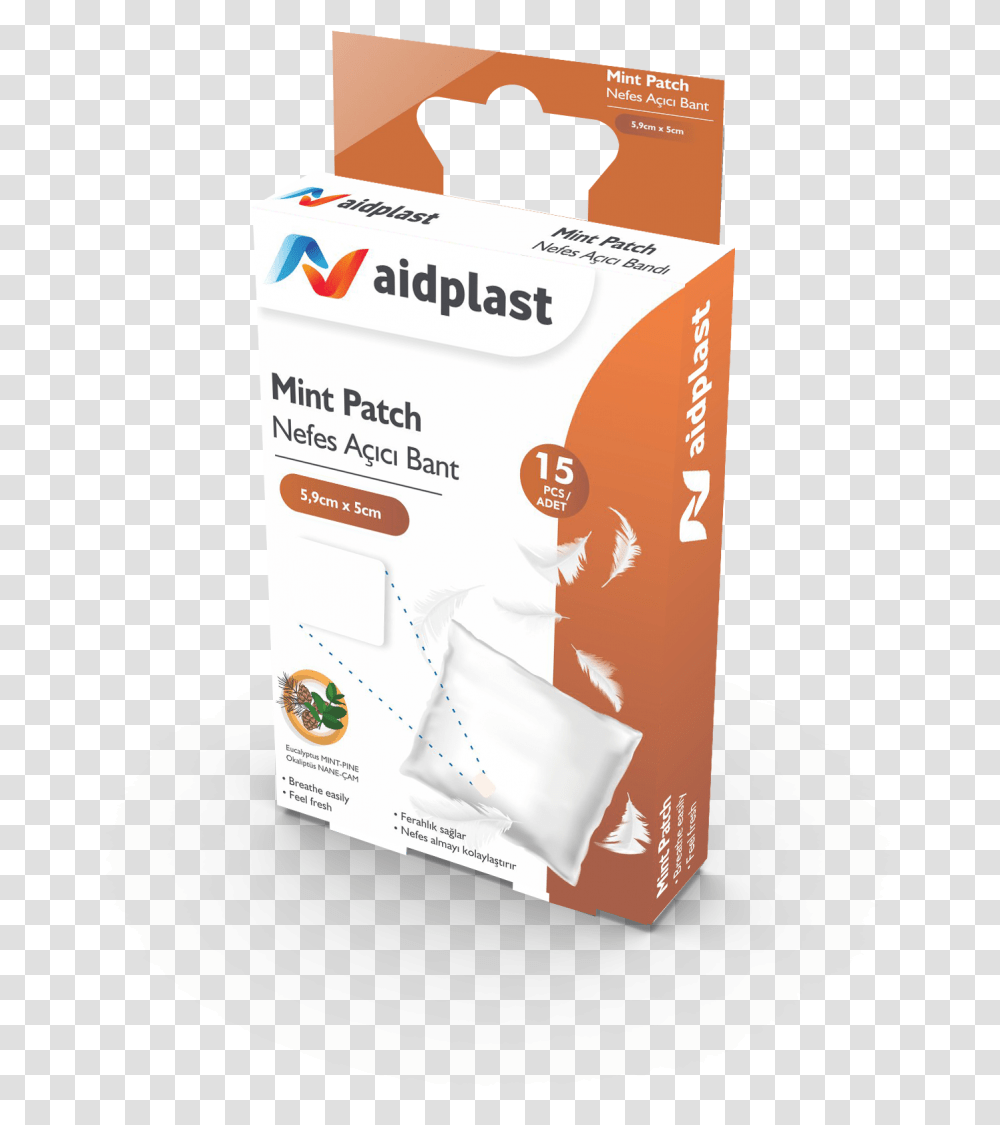 Aidplast Mint Patch Aidplast Label, Cardboard, Box, Carton, First Aid Transparent Png