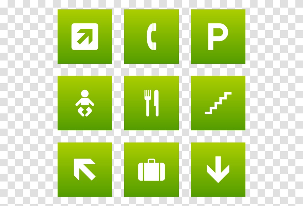 Aiga Icon In Style Flat Square White On Green Gradient, Number, Word Transparent Png