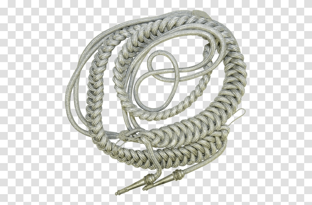 Aiguillette Background Silver, Rope, Rug, Whip Transparent Png