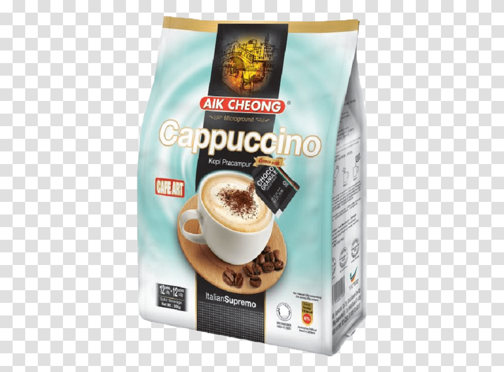 Aik Cheong Cappuccino Aik Cheong Cappuccino, Latte, Coffee Cup, Beverage, Bottle Transparent Png