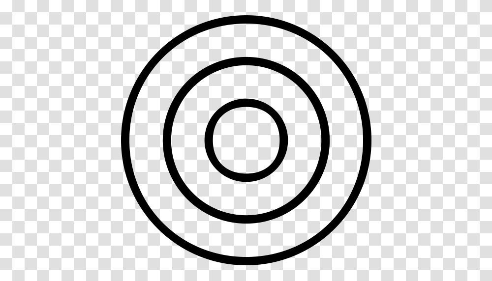 Aim Bullseye Circle Goal Target Icon, Silhouette, Apparel, Back Transparent Png