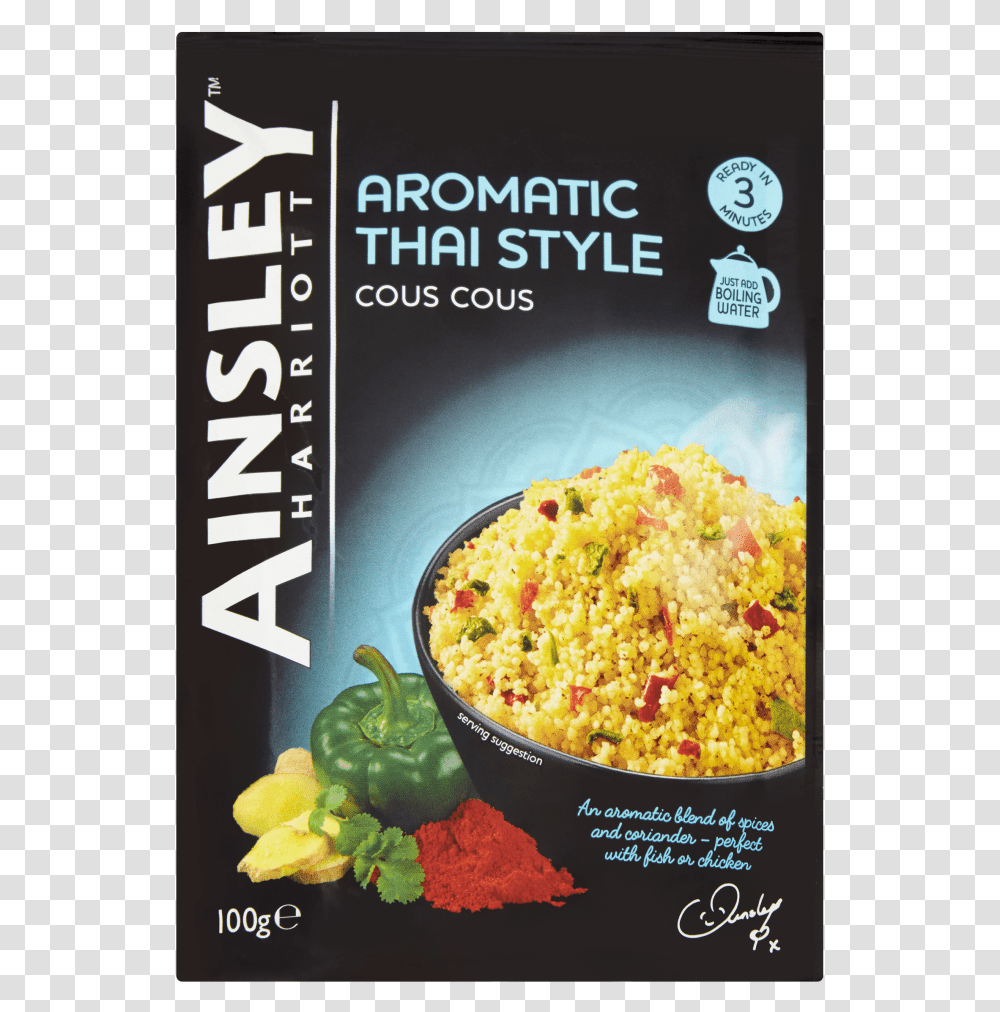 Ainsley Harriott Couscous, Food, Plant, Popcorn, Flyer Transparent Png