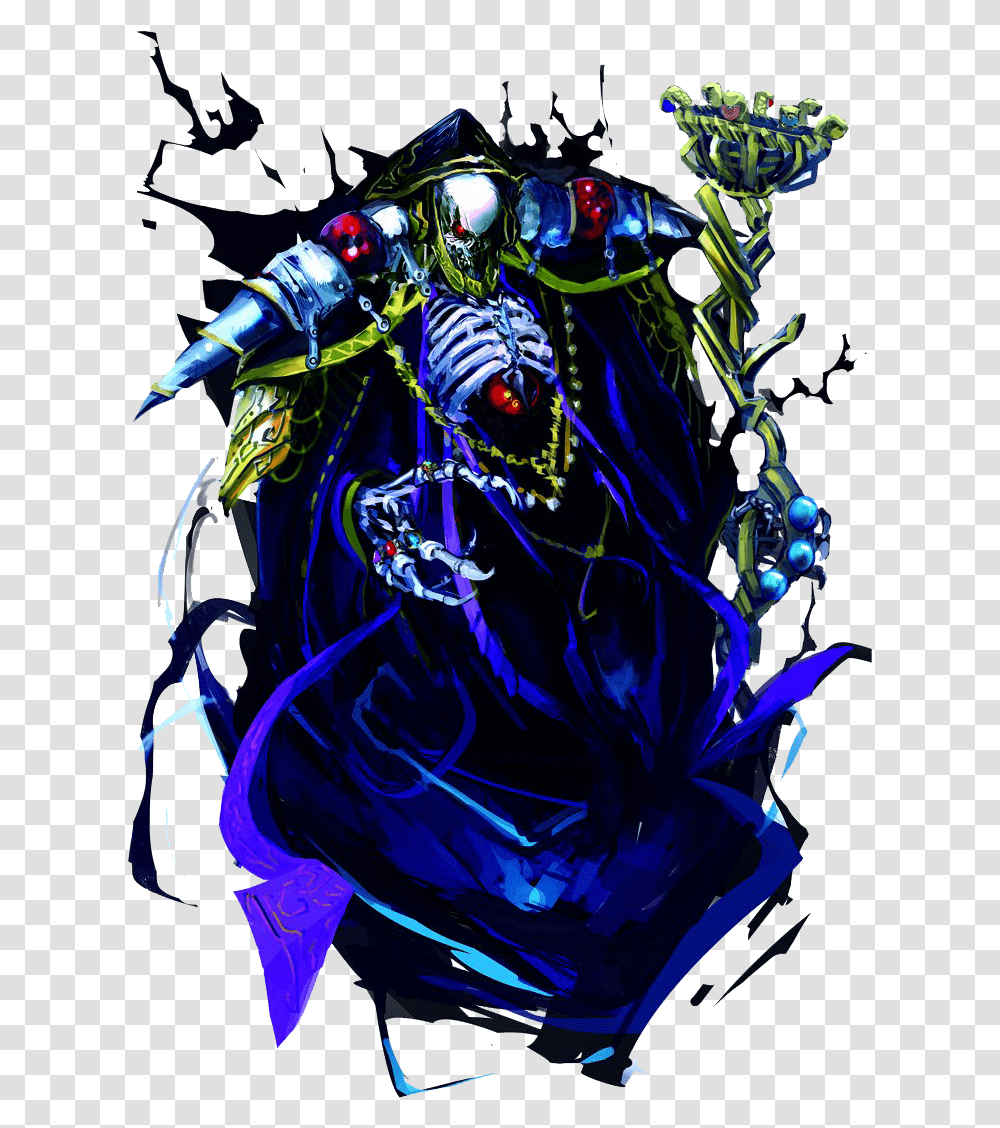 Ainz Ooal Gown Momonga Overlord Light Novel, Graphics, Art, Pattern, Fractal Transparent Png