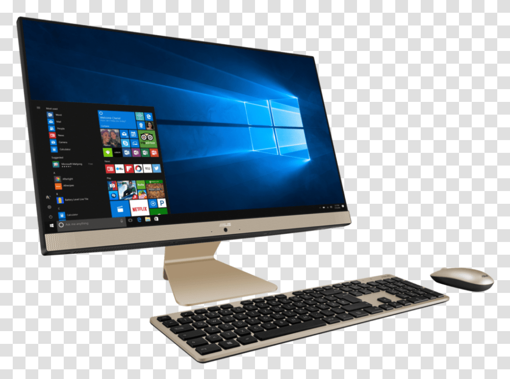 Aio V241 Computadora Asus Asus All In One Pc 2019, Computer Keyboard, Computer Hardware, Electronics, Monitor Transparent Png