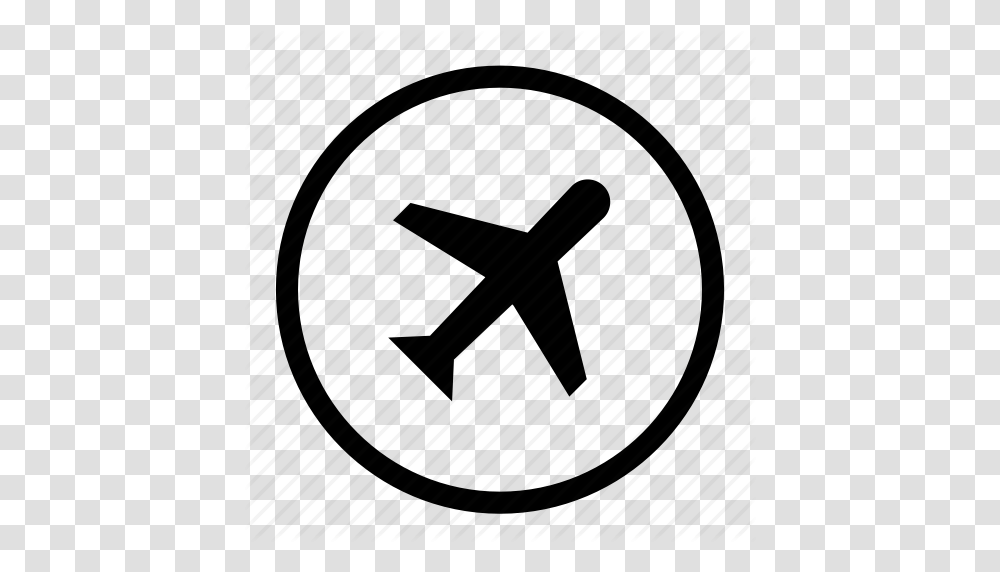 Air Air Plane Fly Plane Travel Icon, Star Symbol, Logo, Trademark Transparent Png