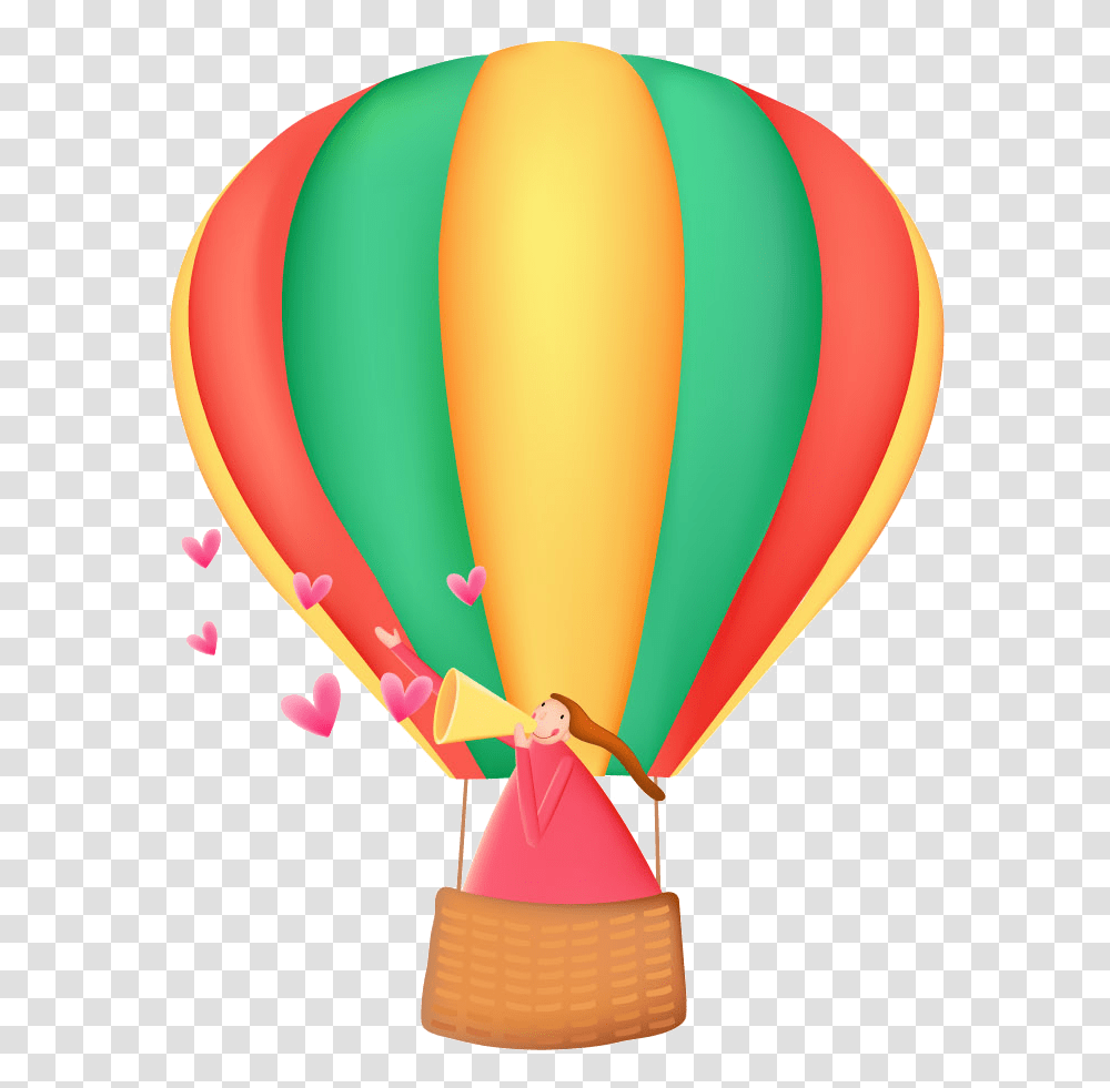 Air Balloon Cartoon Hot Air Balloon Border Free, Transportation, Vehicle, Aircraft Transparent Png