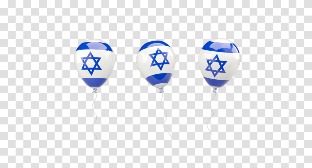 Air Balloons Illustration Of Flag Of Israel, Hot Air Balloon, Aircraft, Vehicle, Transportation Transparent Png