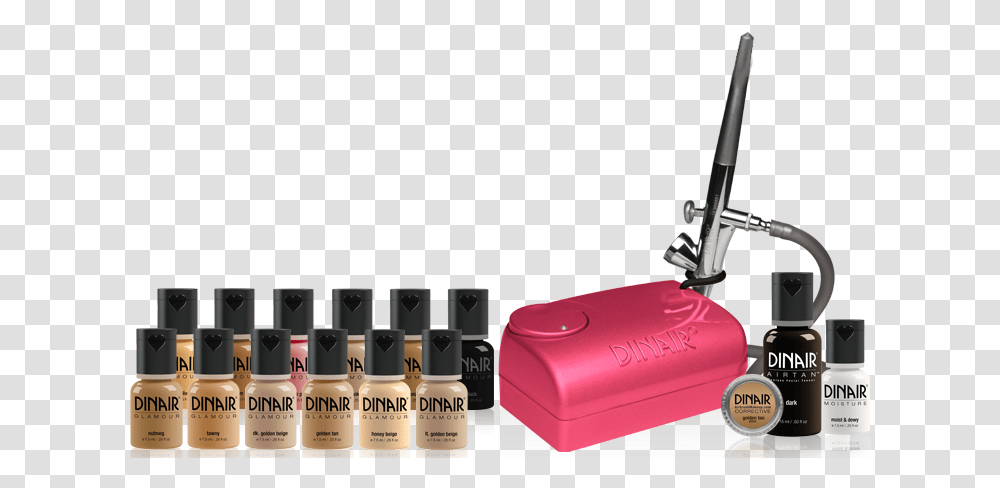 Air Brush Make Up Kit, Cosmetics, Bottle, Beer, Alcohol Transparent Png