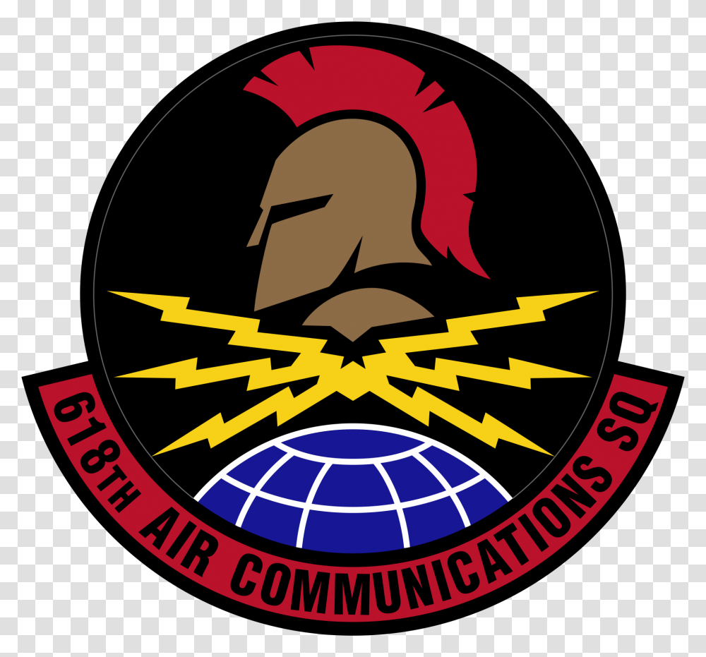 Air Communications Squadron Color Emblem Fighter Squadron, Logo, Trademark, Badge Transparent Png