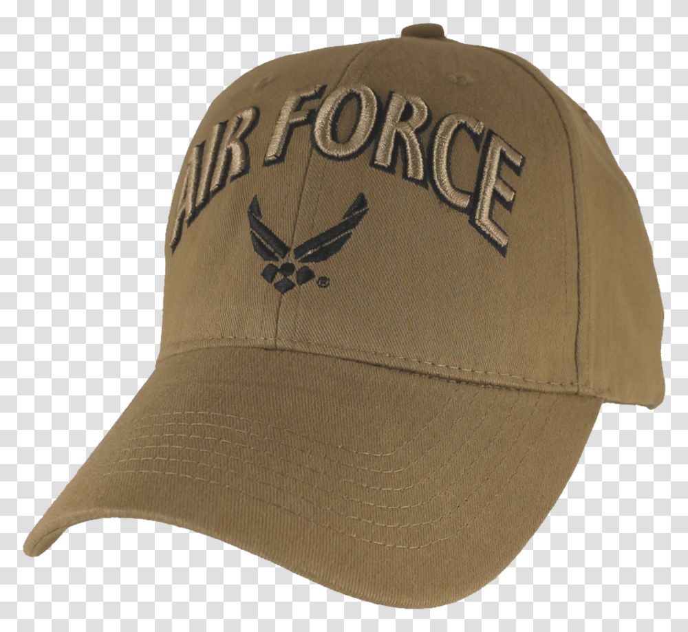 Air Force Cap Wings Logo Cotton Coyote Baseball Cap, Clothing, Apparel, Hat, Khaki Transparent Png