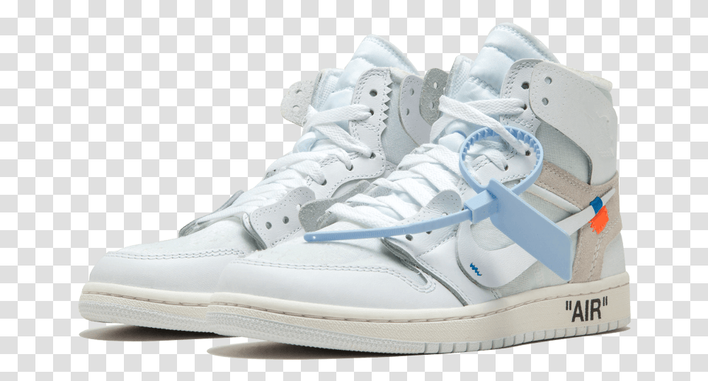 Air Jordan 1 Off White, Shoe, Footwear, Apparel Transparent Png