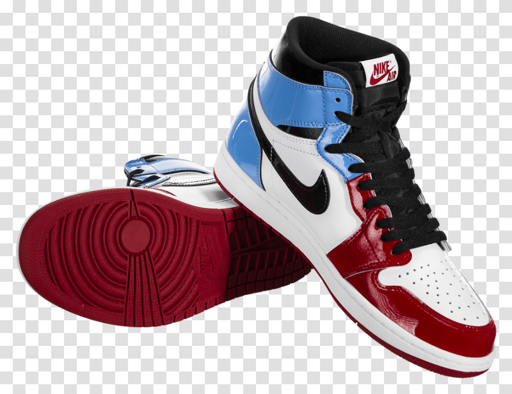 Air Jordan 1 Retro High Og Fearless Round Toe, Shoe, Footwear, Clothing, Apparel Transparent Png