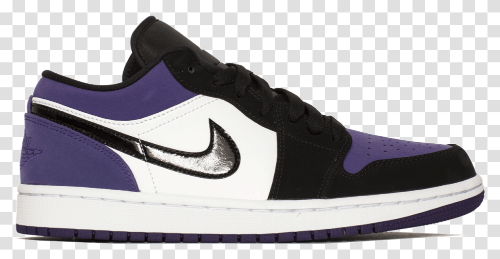 Air Jordan 1 Sanded Purple Low, Shoe, Footwear, Apparel Transparent Png
