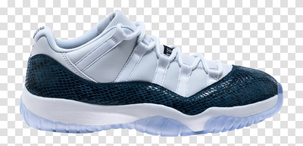 Air Jordan 11 Low Blue Snakeskin 2019 Hall Of Sneakz, Apparel, Shoe, Footwear Transparent Png