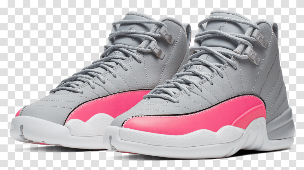 Air Jordan 12 Retro Racer Pink Racer Pink Jordan, Shoe, Footwear, Apparel Transparent Png