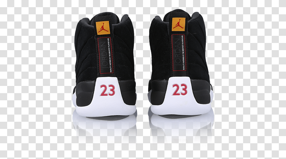 Air Jordan 12 Retro Reverse Taxi Sneakers, Apparel, Shoe, Footwear Transparent Png