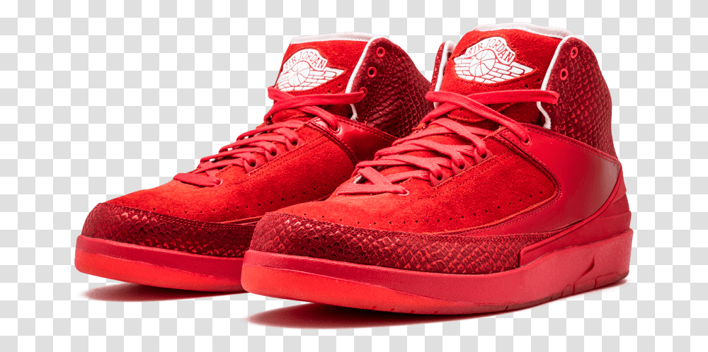 Air Jordan 2 Red, Shoe, Footwear, Apparel Transparent Png