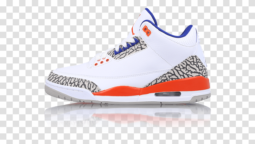 Air Jordan 3 Retro Knicks Air Jordan 3 Retro, Shoe, Footwear, Apparel Transparent Png