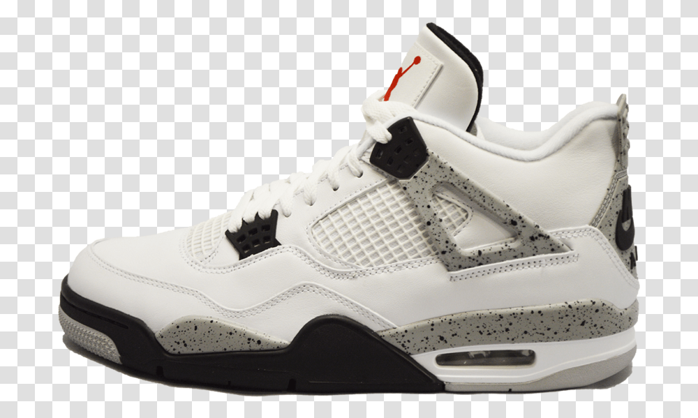 Air Jordan 4 Cement, Shoe, Footwear, Apparel Transparent Png