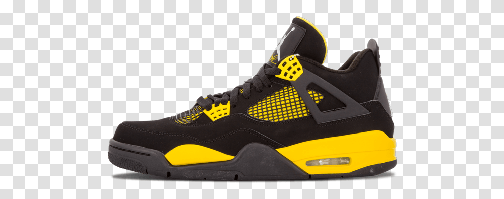 Air Jordan 4 Retro Thunder Billie Eilish Inspired Outfits, Shoe, Footwear, Apparel Transparent Png