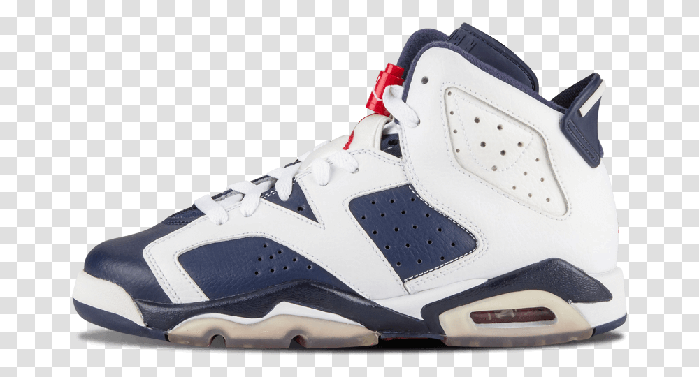 Air Jordan 6 Retro Olympic Sneakers, Shoe, Footwear, Apparel Transparent Png