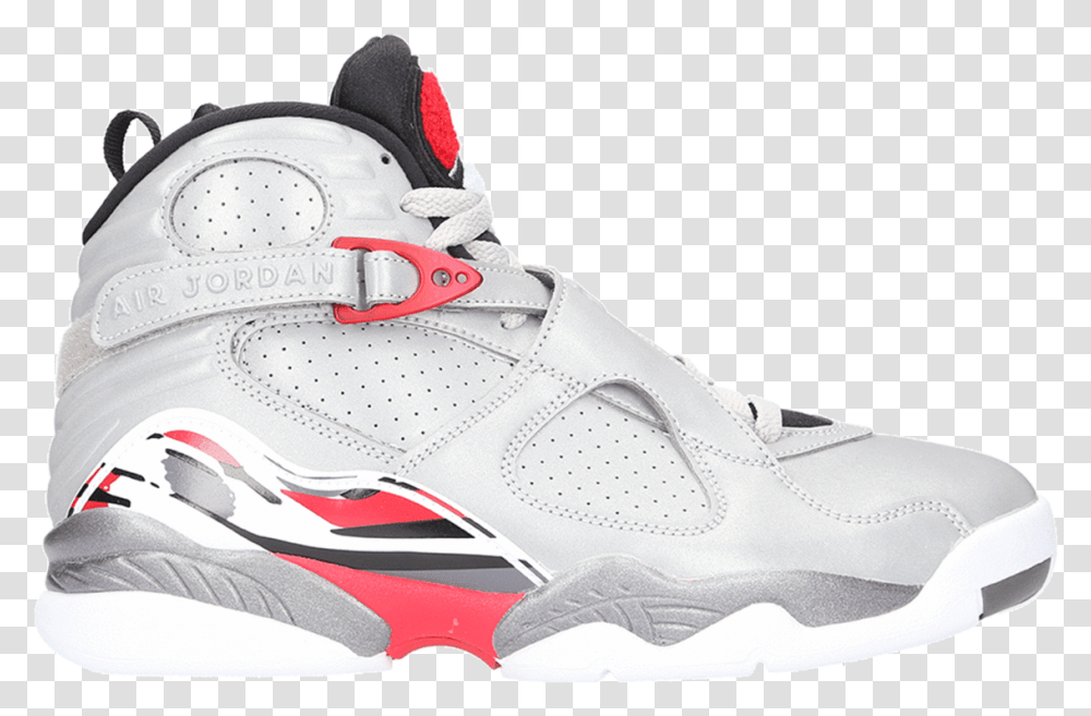 Air Jordan 8 Retro Reflections Of A Champion Basketball Shoe, Footwear, Apparel, Sneaker Transparent Png