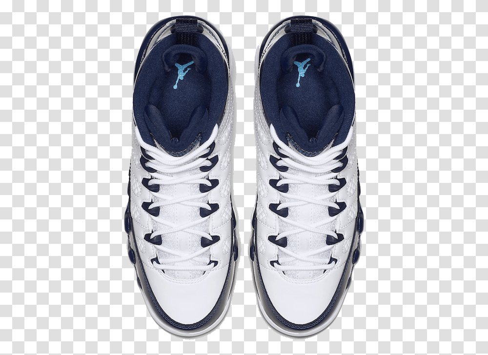 Air Jordan 9 Unc All Star University Blue Midnight Nike Air Jordan Ix, Shoe, Footwear, Apparel Transparent Png