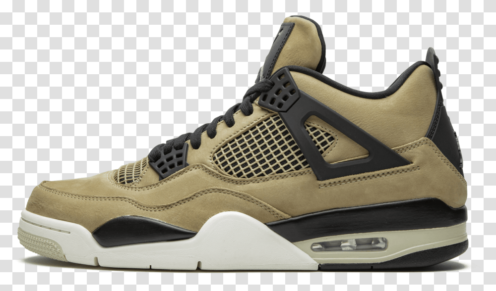 Air Jordan Iv Fossil, Shoe, Footwear, Apparel Transparent Png