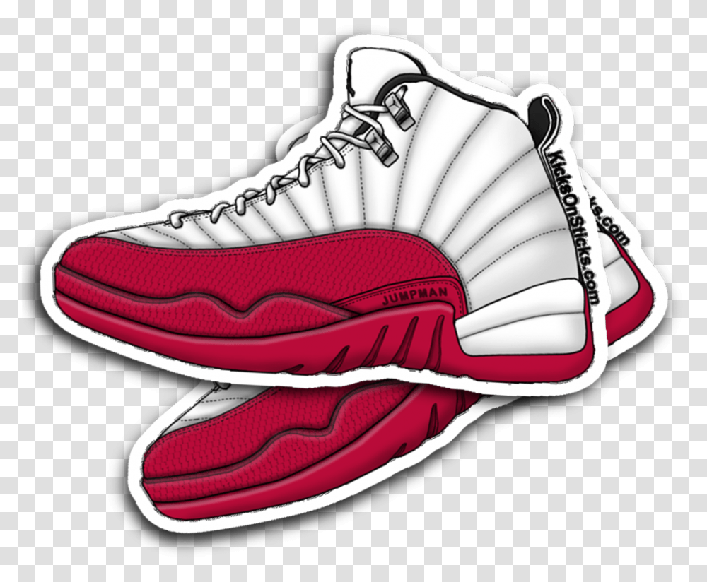 Air Jordan Retro Xii Clipart Download Jordan 12 Shoes Sticker, Footwear, Apparel, Running Shoe Transparent Png