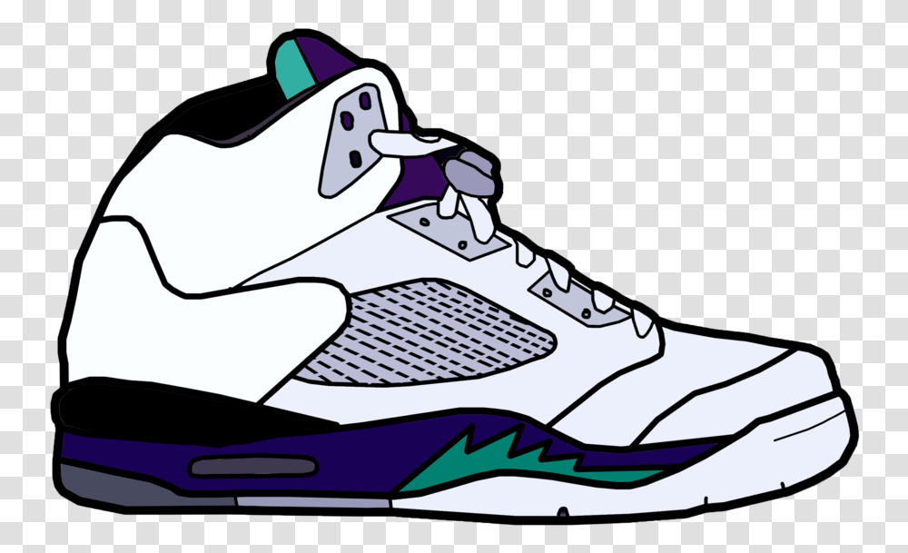 Air Jordan Shoe Clipart Nike Shoes Cartoon, Clothing, Apparel, Footwear, Running Shoe Transparent Png