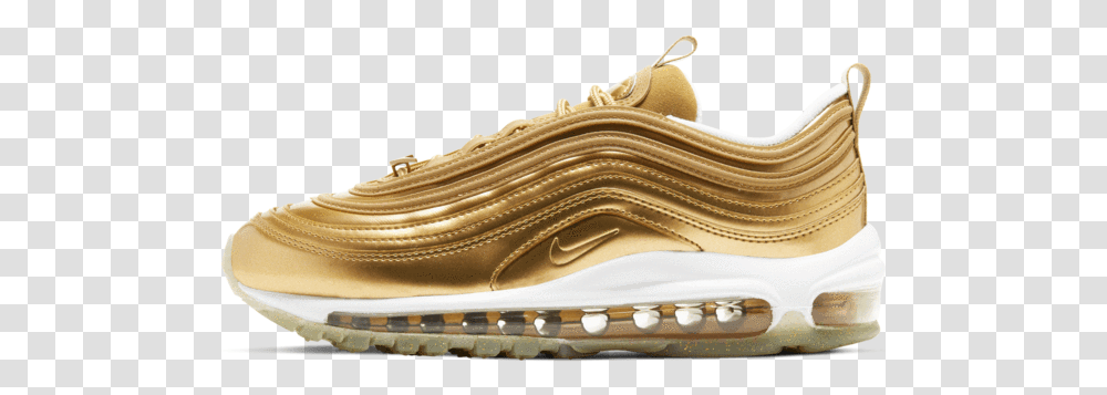 Air Max 97 Lx Air Max 97 Gold Woman, Clothing, Apparel, Shoe, Footwear Transparent Png