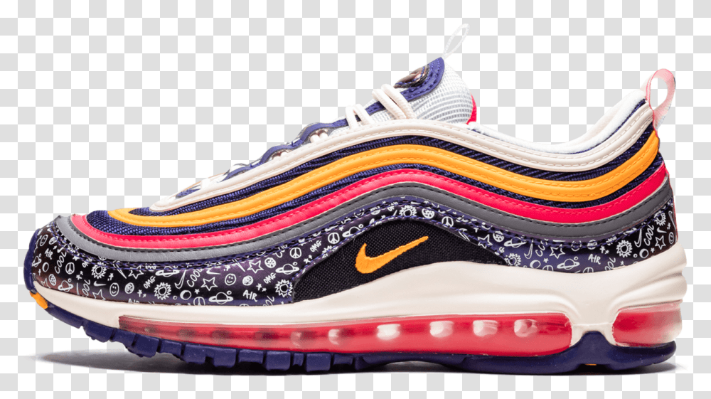 Air Max 97 Swarovski Gold, Shoe, Footwear, Apparel Transparent Png