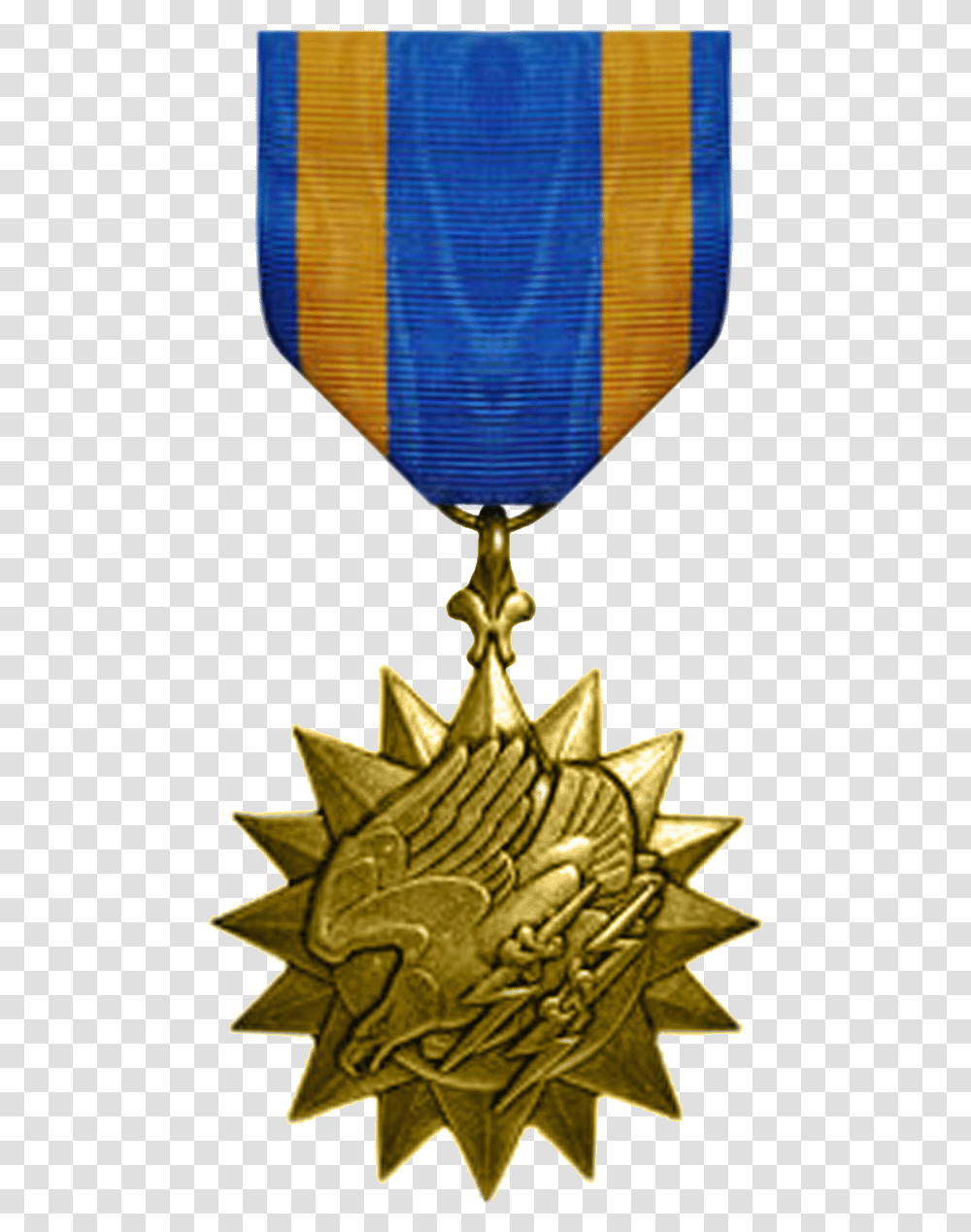 Air Medal Starburst Graphic, Gold, Trophy, Lamp, Gold Medal Transparent Png