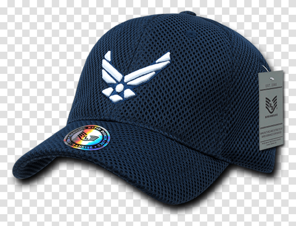 Air Mesh Military Cap Air Force Logo Hat, Apparel, Baseball Cap, Swimwear Transparent Png
