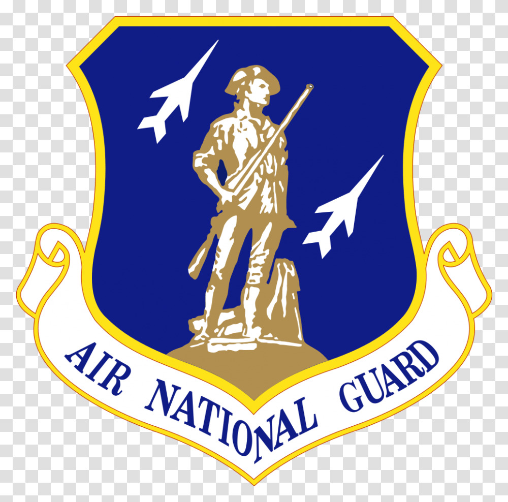 Air National Guard Shield, Emblem, Person, Human Transparent Png