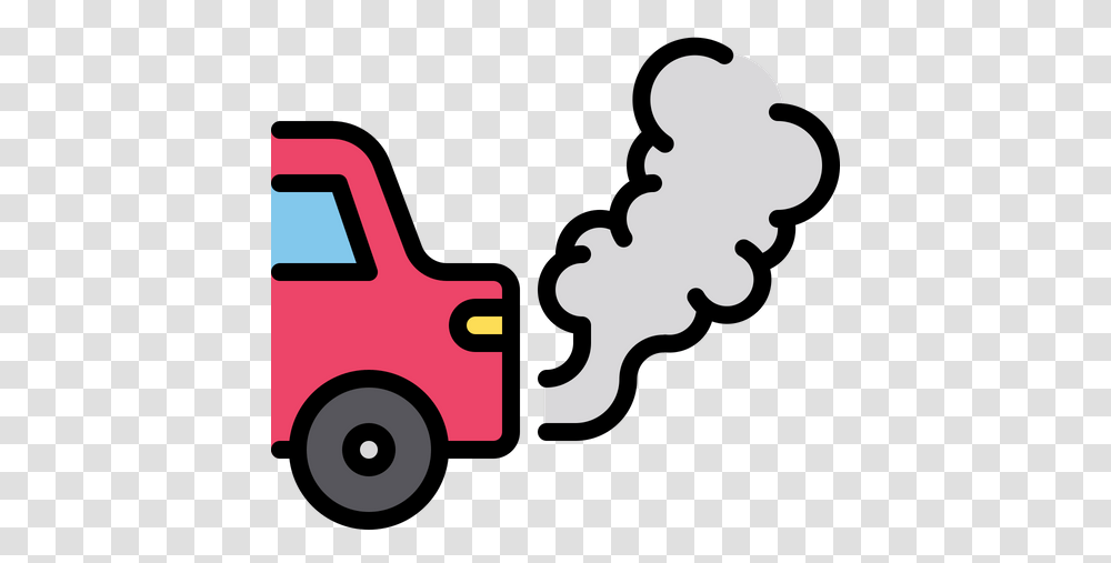 Air Pollution Icon Of Colored Outline Car Air Pollution Icon, Fire Truck, Vehicle, Transportation Transparent Png