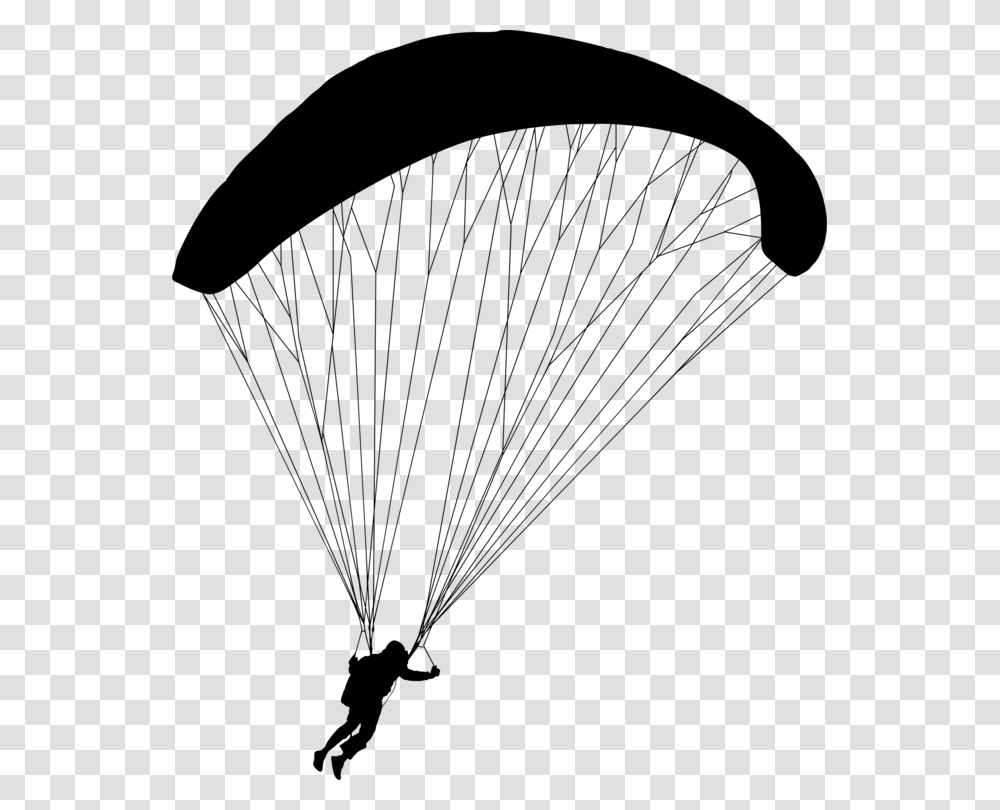 Air Sportsmonochrome Photographysky Paragliding Clipart Black And White, Gray, World Of Warcraft Transparent Png
