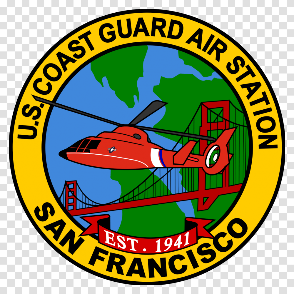 Air Station San Francisco, Logo, Aircraft, Vehicle Transparent Png
