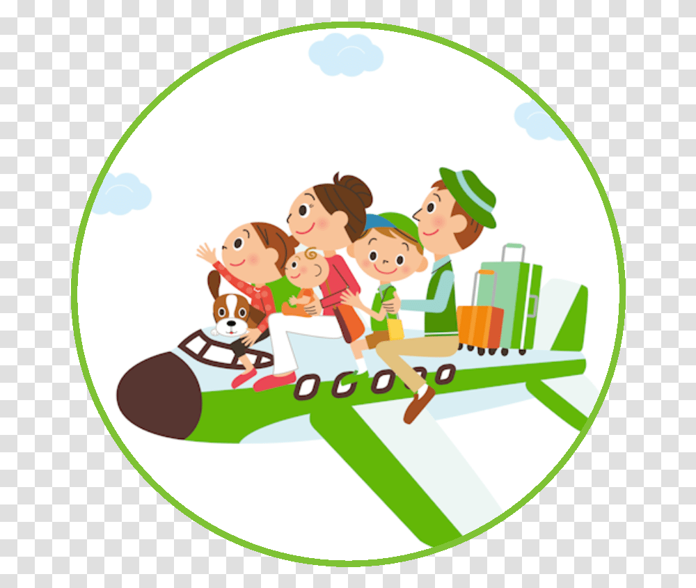 Air Transportation Circle Family Holiday Clip Art, Word, Female, Face, Bowl Transparent Png