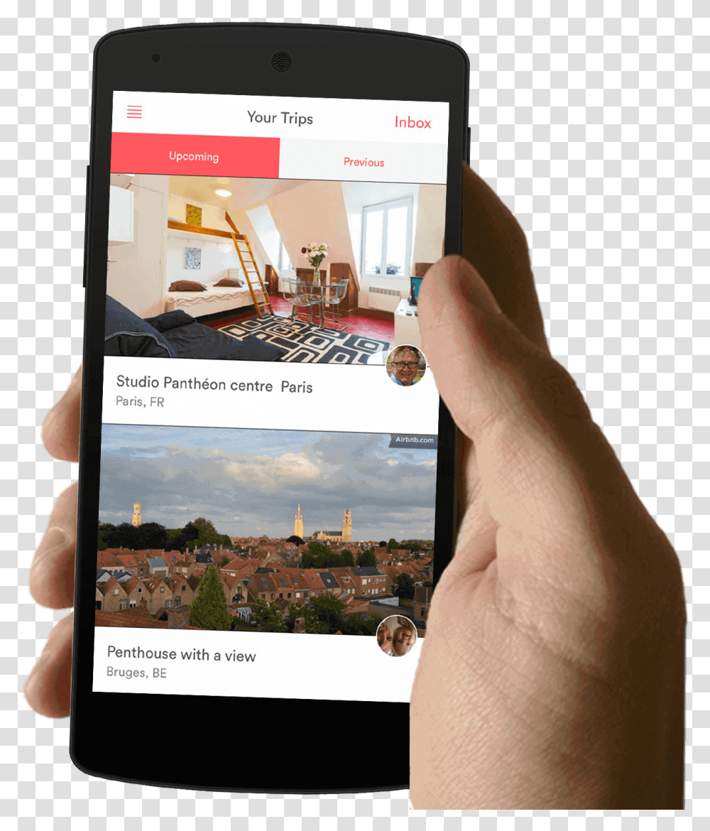 Airbnb App Store Air Bnb App On Phone, Person, Human, Mobile Phone, Electronics Transparent Png