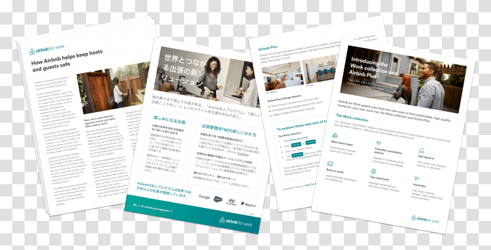 Airbnb For Work Marketing Collateral Library Airbnb Flyer, Poster, Paper, Advertisement, Brochure Transparent Png
