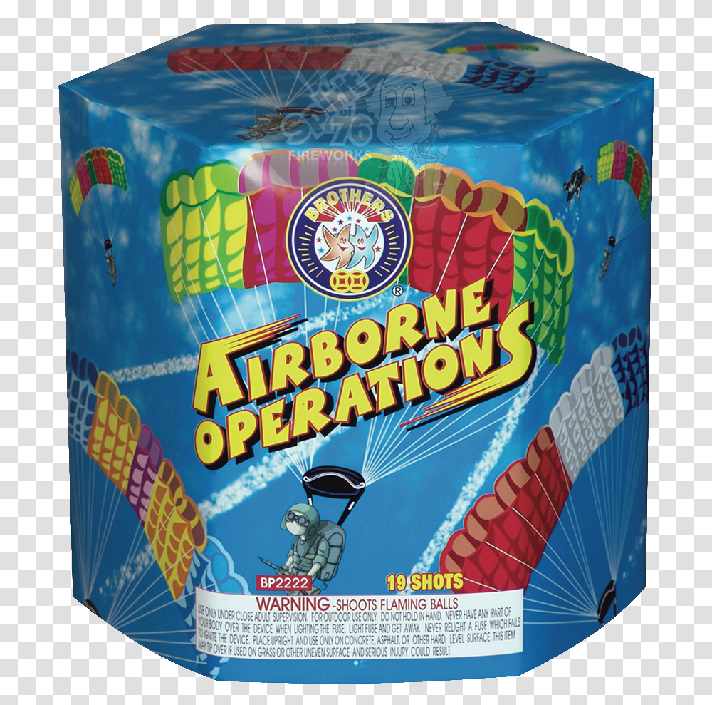 Airborne Operations Brothers Fireworks, Crowd, Food, Paper, Box Transparent Png