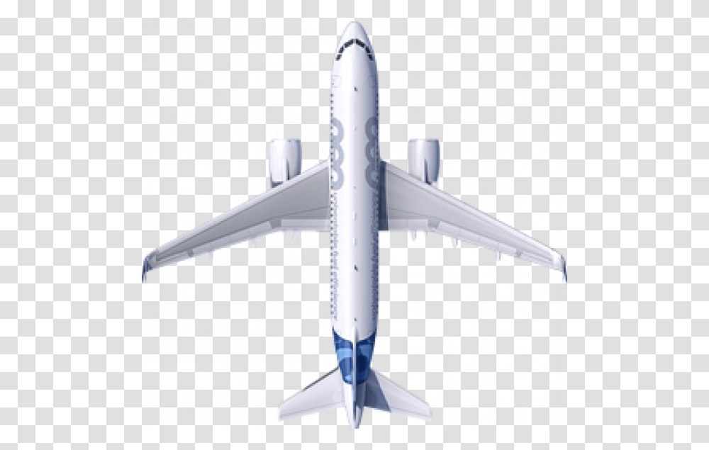 Airbus A320 Top Down, Airliner, Airplane, Aircraft, Vehicle Transparent Png