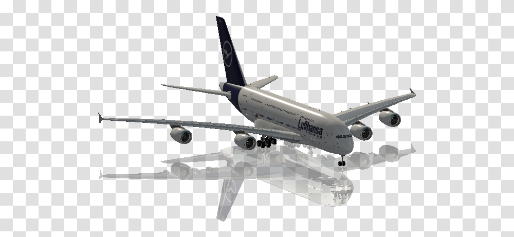 Airbus A380 X Plane 11 707 Lufthansa New, Airplane, Aircraft, Vehicle, Transportation Transparent Png