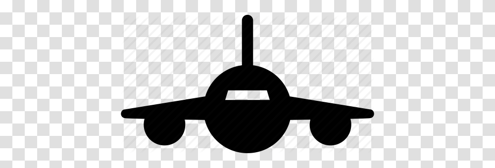 Aircraft Airplane Airport Flight Front Jet Plane Icon, Piano, Leisure Activities, Musical Instrument, Tool Transparent Png