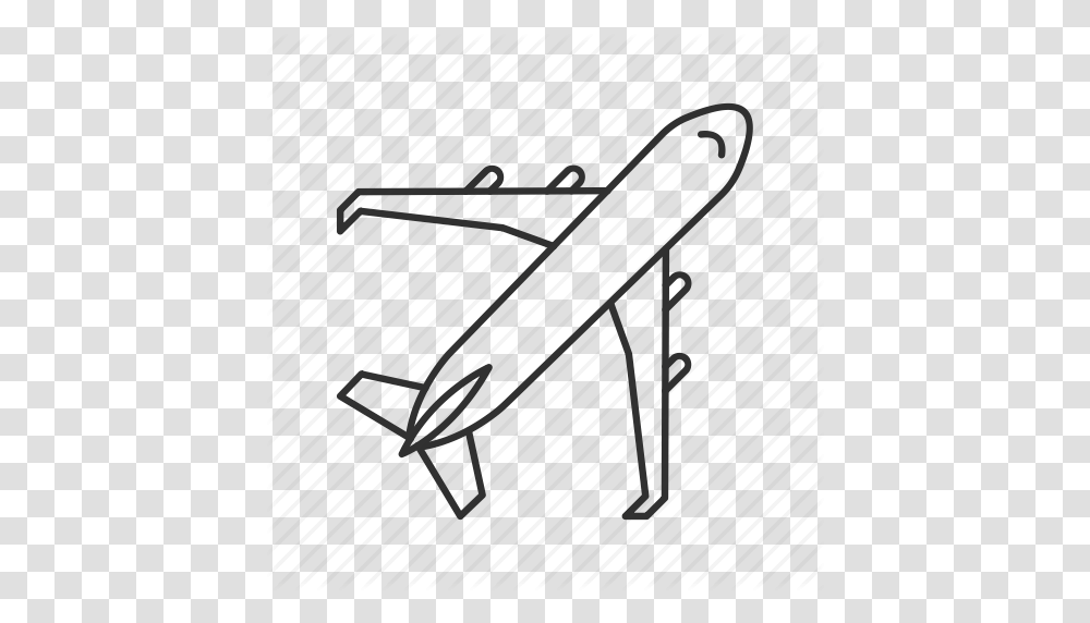 Aircraft Airplane Departure Emoji Fly Flying Airplane Plane Icon, Silhouette, Leisure Activities Transparent Png